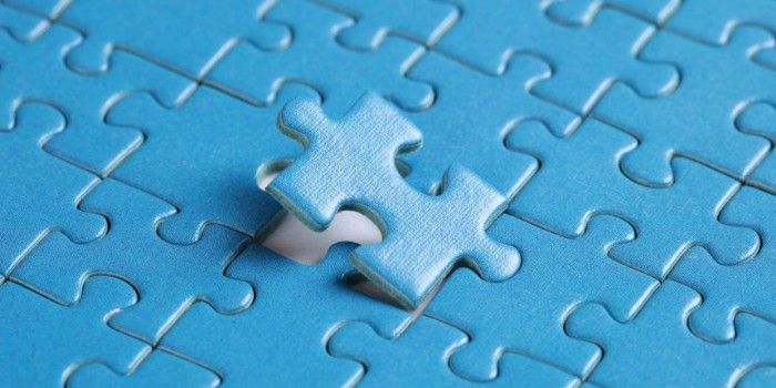 Final puzzle piece being placed in a puzzle