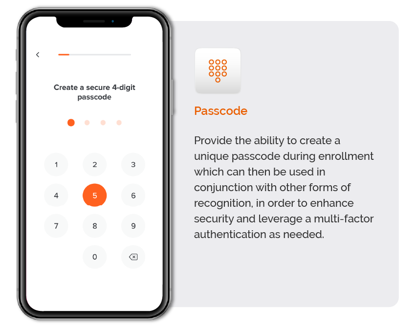 NovuGens passcode feature on smartphone